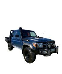 2020 Toyota Landcruiser VDJ79R GXL Double Cab Blue 5 Speed Manual Cab Chassis
