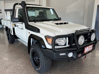 2021 Toyota Landcruiser VDJ79R 70th Anniversary Special Edition White 5 Speed Manual Cab Chassis.