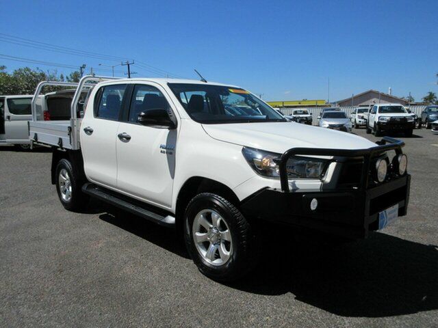 Used Toyota Hilux GUN126R SR Double Cab Winnellie, 2020 Toyota Hilux GUN126R SR Double Cab White 6 Speed Sports Automatic Cab Chassis