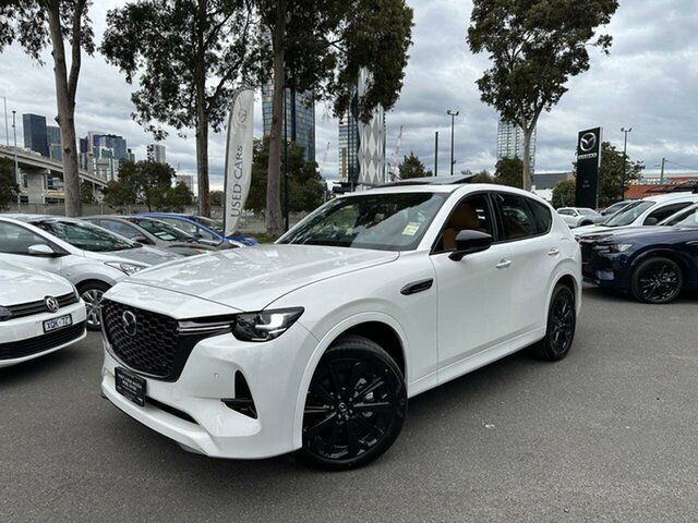 New Mazda CX-60 KH0HE D50e Skyactiv-Drive i-ACTIV AWD Azami South Melbourne, 2023 Mazda CX-60 KH0HE D50e Skyactiv-Drive i-ACTIV AWD Azami Rhodium White 8 Speed