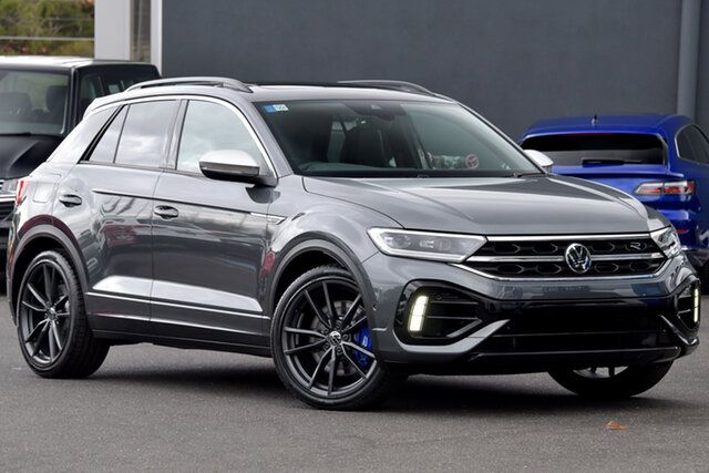 New Volkswagen T-ROC D11 MY23 R DSG 4MOTION Grid Edition Moorabbin, 2023 Volkswagen T-ROC D11 MY23 R DSG 4MOTION Grid Edition Grey 7 Speed Sports Automatic Dual Clutch