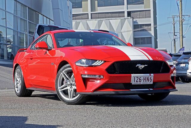 Used Ford Mustang FN 2018MY GT Fastback SelectShift Springwood, 2018 Ford Mustang FN 2018MY GT Fastback SelectShift Red 10 Speed Sports Automatic Fastback