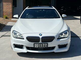 2016 BMW 6 Series F06 LCI 640d Gran Coupe Steptronic White 8 Speed Sports Automatic Sedan.