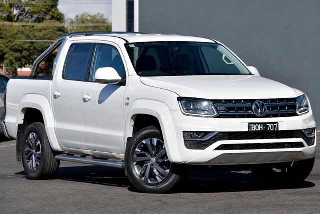 Used Volkswagen Amarok 2H MY21 TDI580 4MOTION Perm Highline Moorabbin, 2021 Volkswagen Amarok 2H MY21 TDI580 4MOTION Perm Highline White 8 Speed Automatic Utility