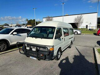 1998 Toyota HiAce LH125R Commuter White 5 Speed Manual Bus.