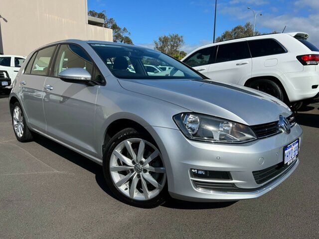 Used Volkswagen Golf VII MY14 110TDI DSG Highline East Bunbury, 2014 Volkswagen Golf VII MY14 110TDI DSG Highline Silver 6 Speed Sports Automatic Dual Clutch
