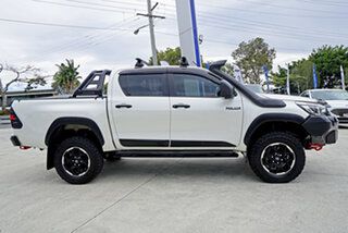 2018 Toyota Hilux GUN126R Rugged X Double Cab Pearl White 6 Speed Sports Automatic Utility
