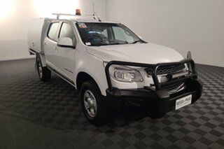 2015 Holden Colorado RG MY16 LS Crew Cab White 6 speed Automatic Cab Chassis.