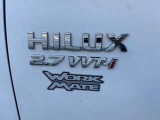 2008 Toyota Hilux TGN16R MY09 Workmate 4x2 White 5 Speed Manual Utility