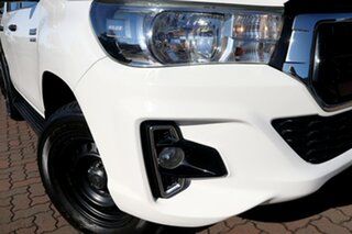 2018 Toyota Hilux GUN136R SR Double Cab 4x2 Hi-Rider White 6 Speed Sports Automatic Utility.