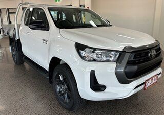 2023 Toyota Hilux GUN126R SR Extra Cab White 6 Speed Manual Cab Chassis