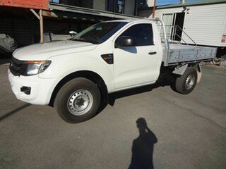 2013 Ford Ranger PX XL 2.2 (4x4) White 6 Speed Manual Cab Chassis