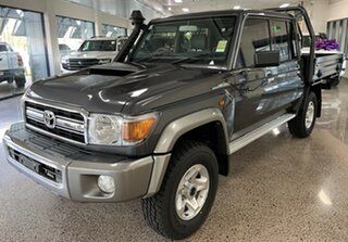 2022 Toyota Landcruiser VDJ79R GXL Double Cab Grey 5 Speed Manual Cab Chassis