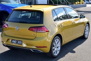 2017 Volkswagen Golf 7.5 MY18 110TSI DSG Highline Yellow 7 Speed Sports Automatic Dual Clutch