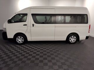 2015 Toyota HiAce TRH223R Commuter High Roof Super LWB White 6 speed Automatic Bus