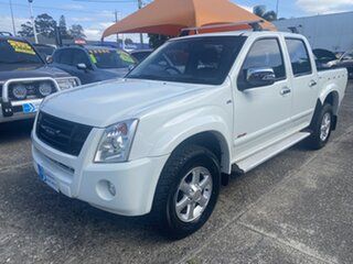 2007 Holden Rodeo RA MY07 LT Crew Cab White 4 Speed Automatic Utility.