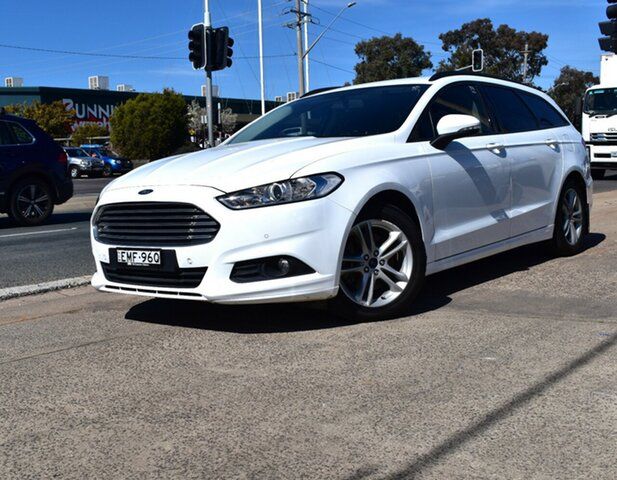 Used Ford Mondeo Ambiente Fyshwick, 2017 Ford Mondeo Ambiente White Sports Automatic Dual Clutch Wagon