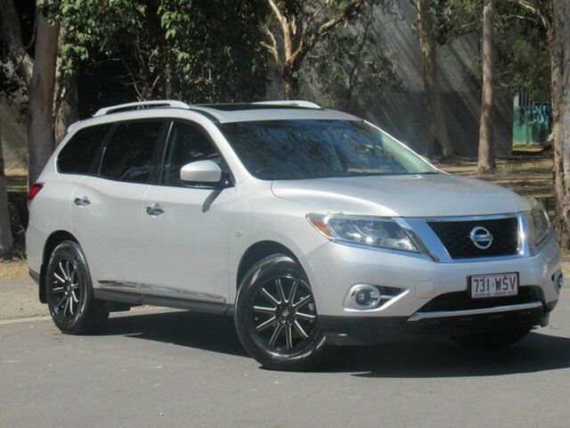 Used Nissan Pathfinder R52 MY15 ST-L X-tronic 2WD Slacks Creek, 2014 Nissan Pathfinder R52 MY15 ST-L X-tronic 2WD Silver 1 Speed Constant Variable Wagon