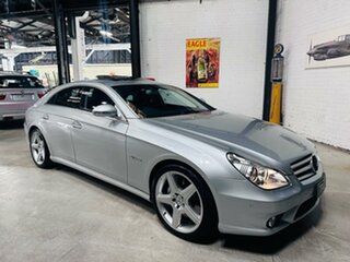 2007 Mercedes-Benz CLS-Class C219 MY08 CLS63 AMG Coupe Silver 7 Speed Sports Automatic Sedan.