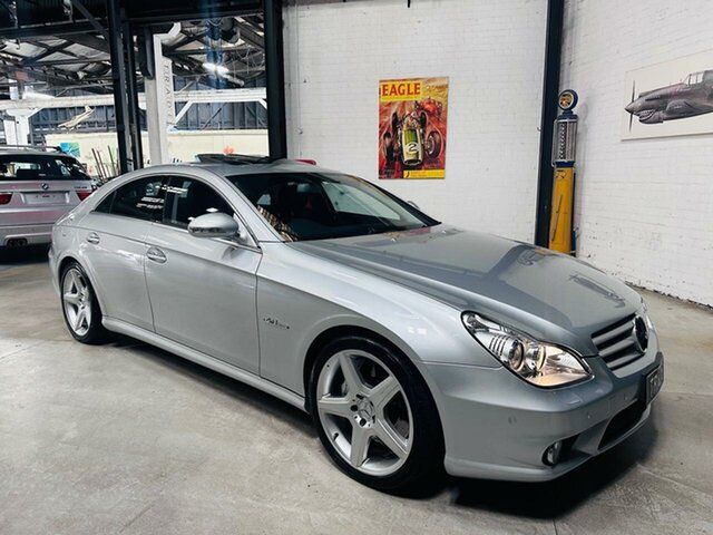 Used Mercedes-Benz CLS-Class C219 MY08 CLS63 AMG Coupe Port Melbourne, 2007 Mercedes-Benz CLS-Class C219 MY08 CLS63 AMG Coupe Silver 7 Speed Sports Automatic Sedan