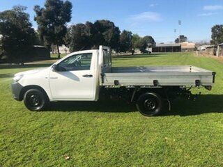 2016 Toyota Hilux TGN121R Workmate Glacier White 6 Speed Automatic Cab Chassis