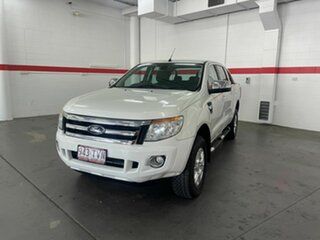 2014 Ford Ranger PX XLT Double Cab White 6 Speed Manual Utility