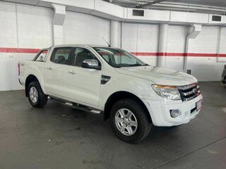 2014 Ford Ranger PX XLT Double Cab White 6 Speed Manual Utility.