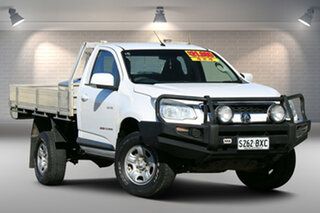 2014 Holden Colorado RG MY14 LX White 6 Speed Manual Cab Chassis.