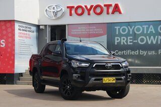 2021 Toyota Hilux GUN126R Rogue Double Cab Eclipse Black 6 Speed Sports Automatic Utility