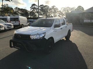 2021 Toyota Hilux TGN121R Workmate Double Cab 4x2 White 6 speed Automatic Utility