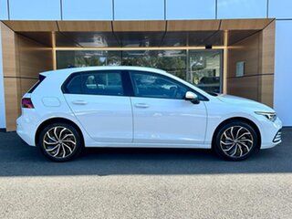 2023 Volkswagen Golf 8 MY23 110TSI Life Pure White 8 Speed Sports Automatic Hatchback.
