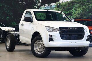 2023 Isuzu D-MAX RG MY23 SX Mineral White 6 Speed Manual Cab Chassis.