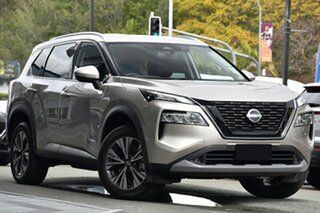 2023 Nissan X-Trail T33 MY23 ST-L e-4ORCE e-POWER Champagne Silver 1 Speed Automatic Wagon Hybrid.