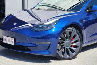 2021 Tesla Model 3 MY21 Performance AWD Blue 1 Speed Reduction Gear Sedan.