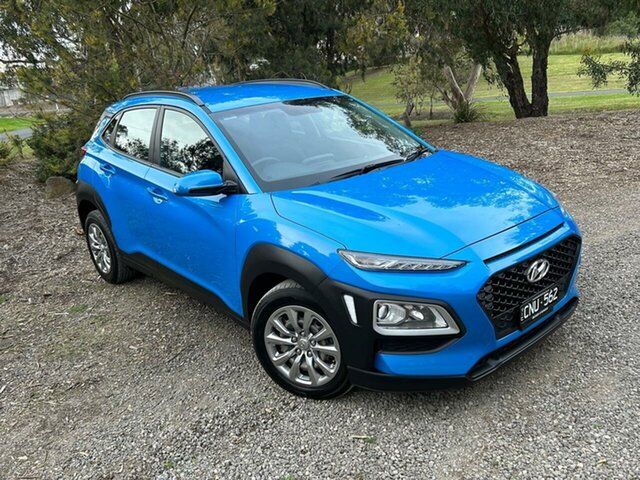 Used Hyundai Kona OS.2 MY19 Go 2WD Geelong, 2019 Hyundai Kona OS.2 MY19 Go 2WD Blue 6 Speed Sports Automatic Wagon