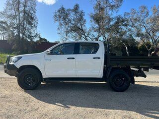 2019 Toyota Hilux GUN126R SR Double Cab White 6 Speed Sports Automatic Cab Chassis
