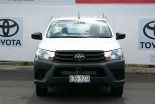 2019 Toyota Hilux TGN121R Workmate 4x2 Glacier White 6 Speed Sports Automatic Cab Chassis