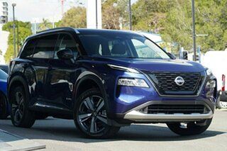 2023 Nissan X-Trail T33 MY23 Ti e-4ORCE e-POWER Caspian Blue 1 Speed Automatic Wagon Hybrid.