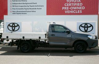 2021 Toyota Hilux TGN121R Workmate 4x2 Graphite 6 Speed Sports Automatic Cab Chassis