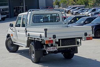 2023 Toyota Landcruiser VDJ79R Workmate Double Cab White 5 Speed Manual Cab Chassis.