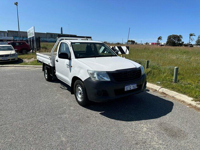 Used Toyota Hilux TGN16R MY14 Workmate Wangara, 2015 Toyota Hilux TGN16R MY14 Workmate White 5 Speed Manual Cab Chassis