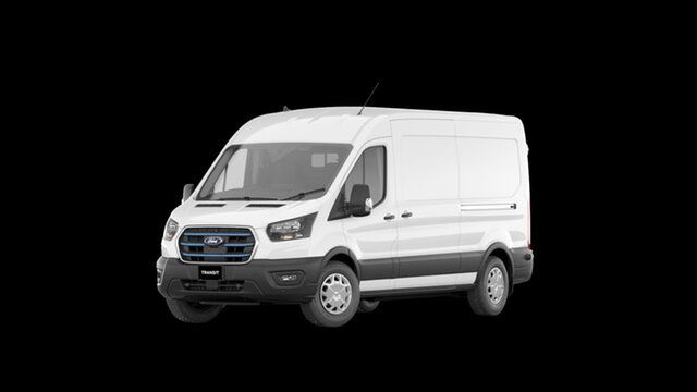New Ford E-Transit VO 2023.25MY 420L Mid Roof Townsville, 2022 Ford E-Transit VO 2023.25MY 420L Mid Roof Frozen White 1 Speed Reduction Gear Van