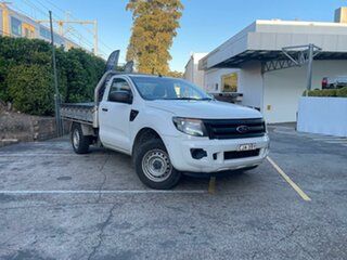 2012 Ford Ranger PX XL White 5 Speed Manual Cab Chassis.