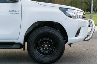 2017 Toyota Hilux GUN136R SR Hi-Rider Glacier White 6 Speed Automatic Dual Cab Utility