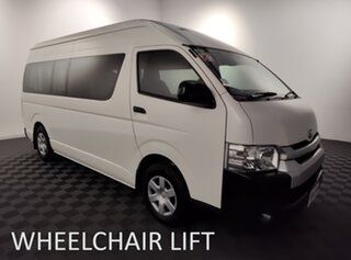 2015 Toyota HiAce TRH223R Commuter High Roof Super LWB White 6 speed Automatic Bus.