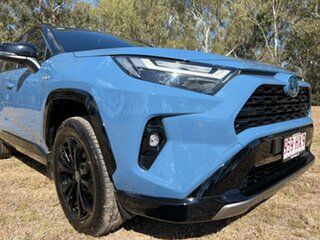 2021 Toyota RAV4 Axah52R XSE (2WD) Hybrid Mineral Blue - Eclipse Black Roof Continuous Variable.