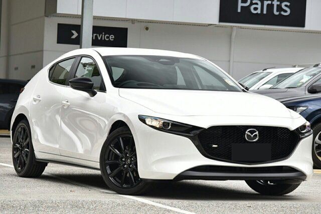 New Mazda 3 BP2HLA G25 SKYACTIV-Drive Evolve SP Aspley, 2024 Mazda 3 BP2HLA G25 SKYACTIV-Drive Evolve SP Snowflake White Pearl 25d 6 Speed Sports Automatic
