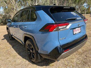 2021 Toyota RAV4 Axah52R XSE (2WD) Hybrid Mineral Blue - Eclipse Black Roof Continuous Variable