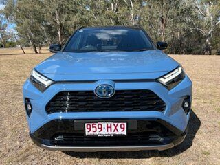 2021 Toyota RAV4 Axah52R XSE (2WD) Hybrid Mineral Blue - Eclipse Black Roof Continuous Variable
