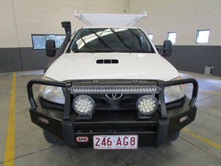 2007 Toyota Hilux KUN26R MY07 SR Xtra Cab White 5 Speed Manual Cab Chassis
